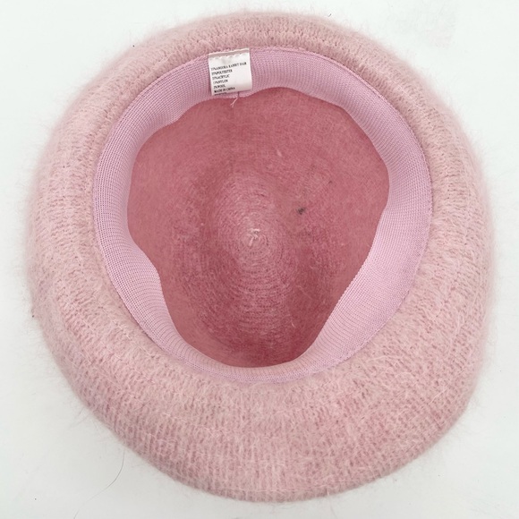 Soft Pink Angora Rabbit Hair Blend Bucket Hat - Picture 6 of 7